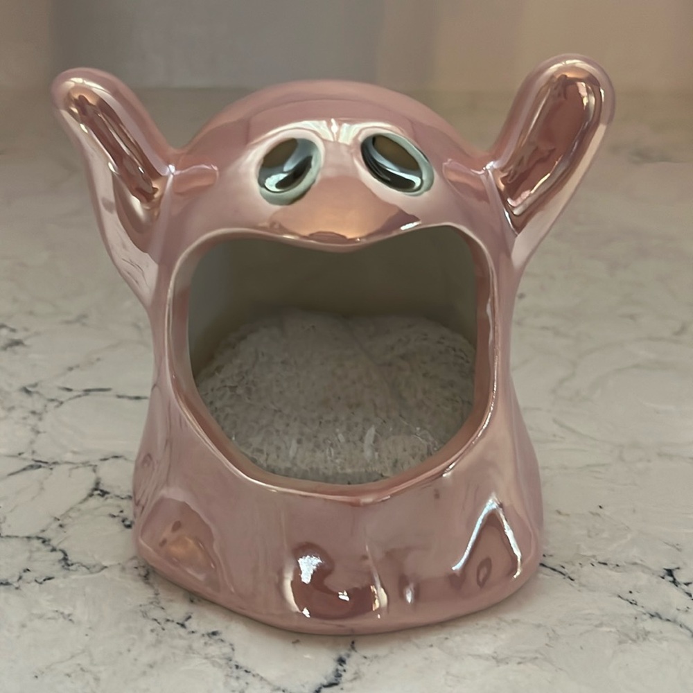 Pink ghost scrubber holder 👻